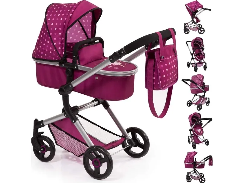Bayer 18467AA, Dukkebarnevogn, Bordeaux, Baby doll, Barn, Pige, 52 cm