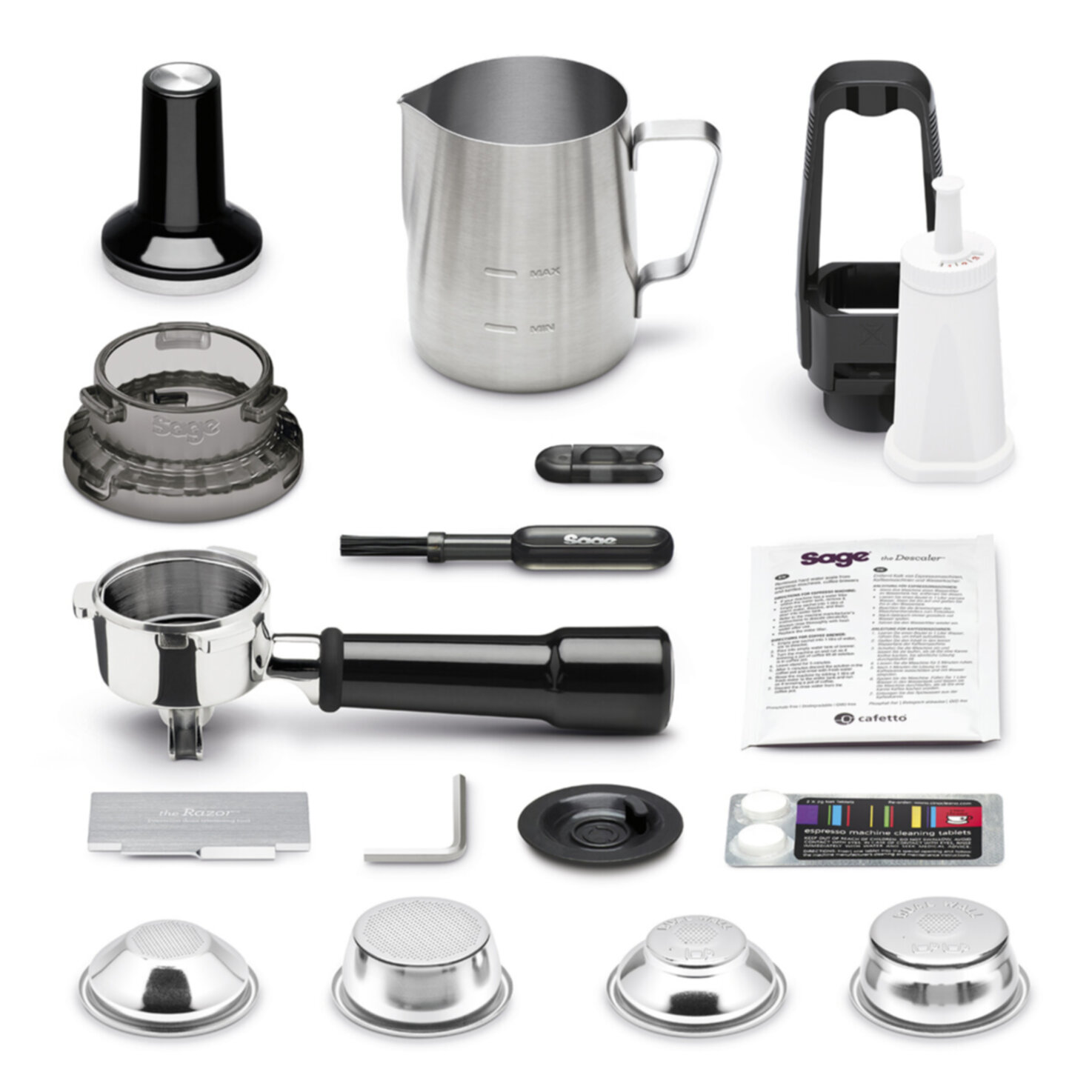 Sage Siebträgermaschine Barista Pro Stainless Steel