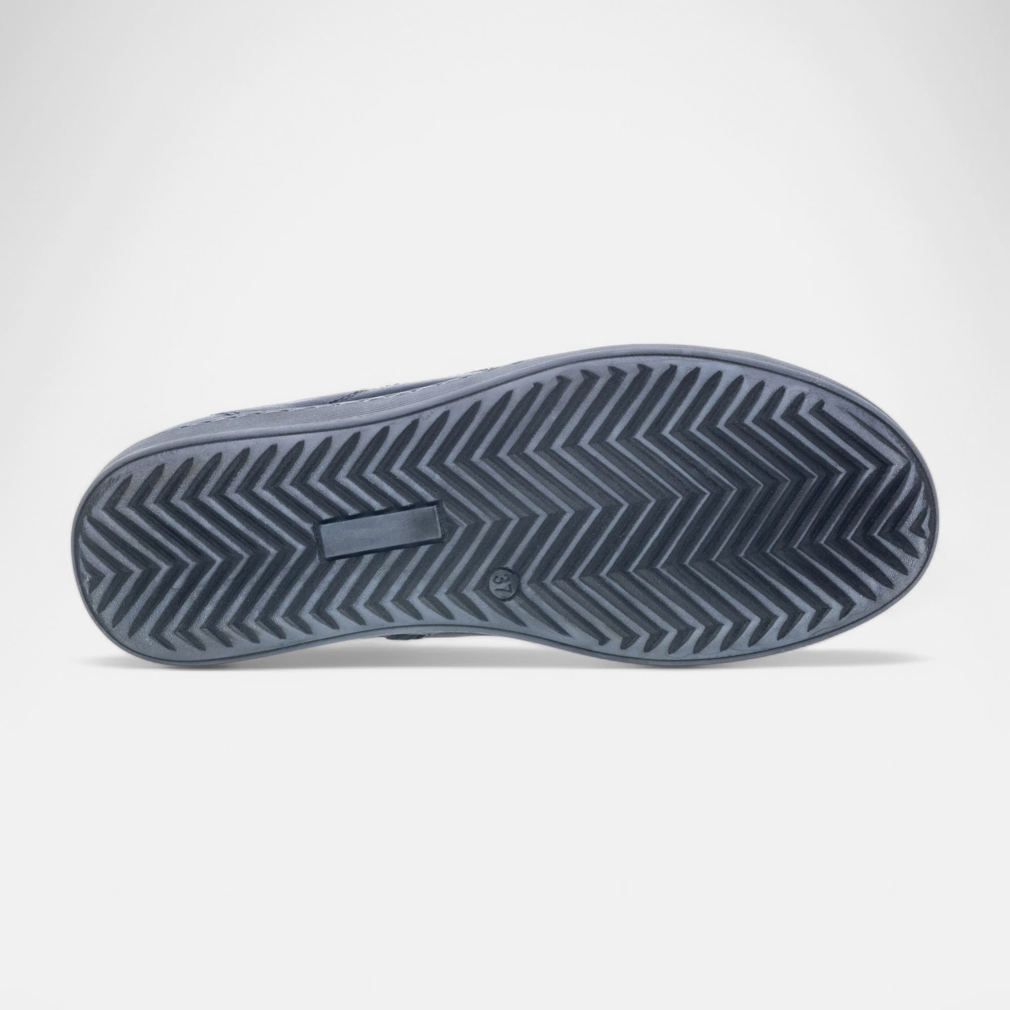 Baskets hautes Femme en cuir bleu marine