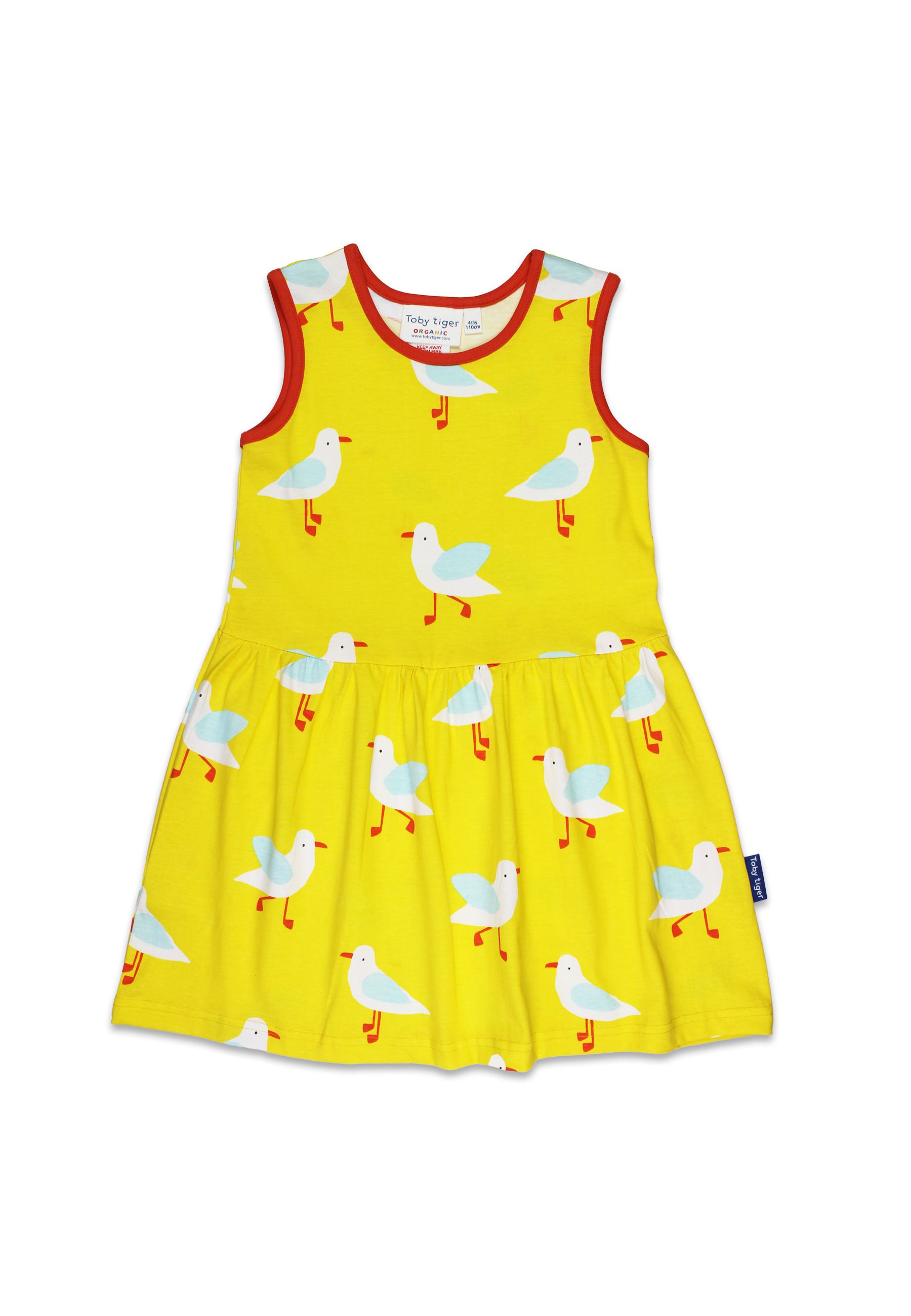 Toby Tiger Sommerkleid mit Möwen-Print es