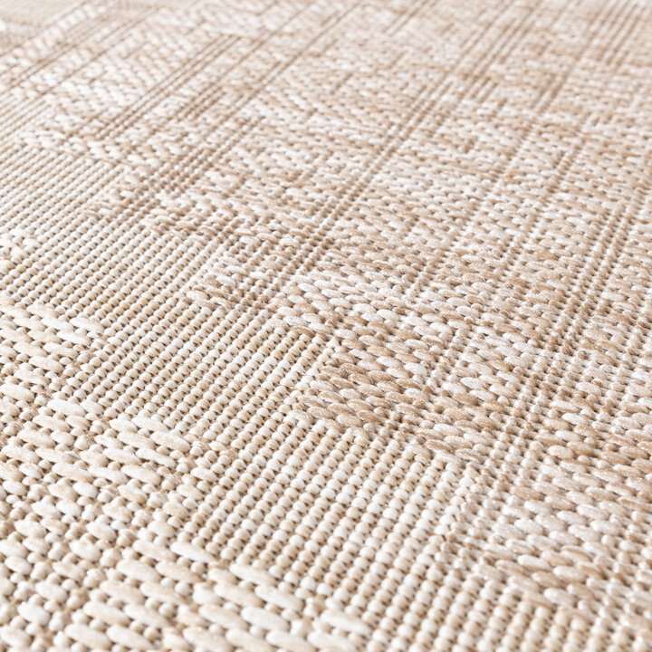 Jute buitenkleed - Atlas Diamond Bruin/Creme
