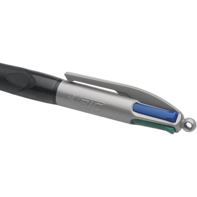 BIC 4 Couleurs Grip Pro - 12 Stylos à bille 4 couleurs