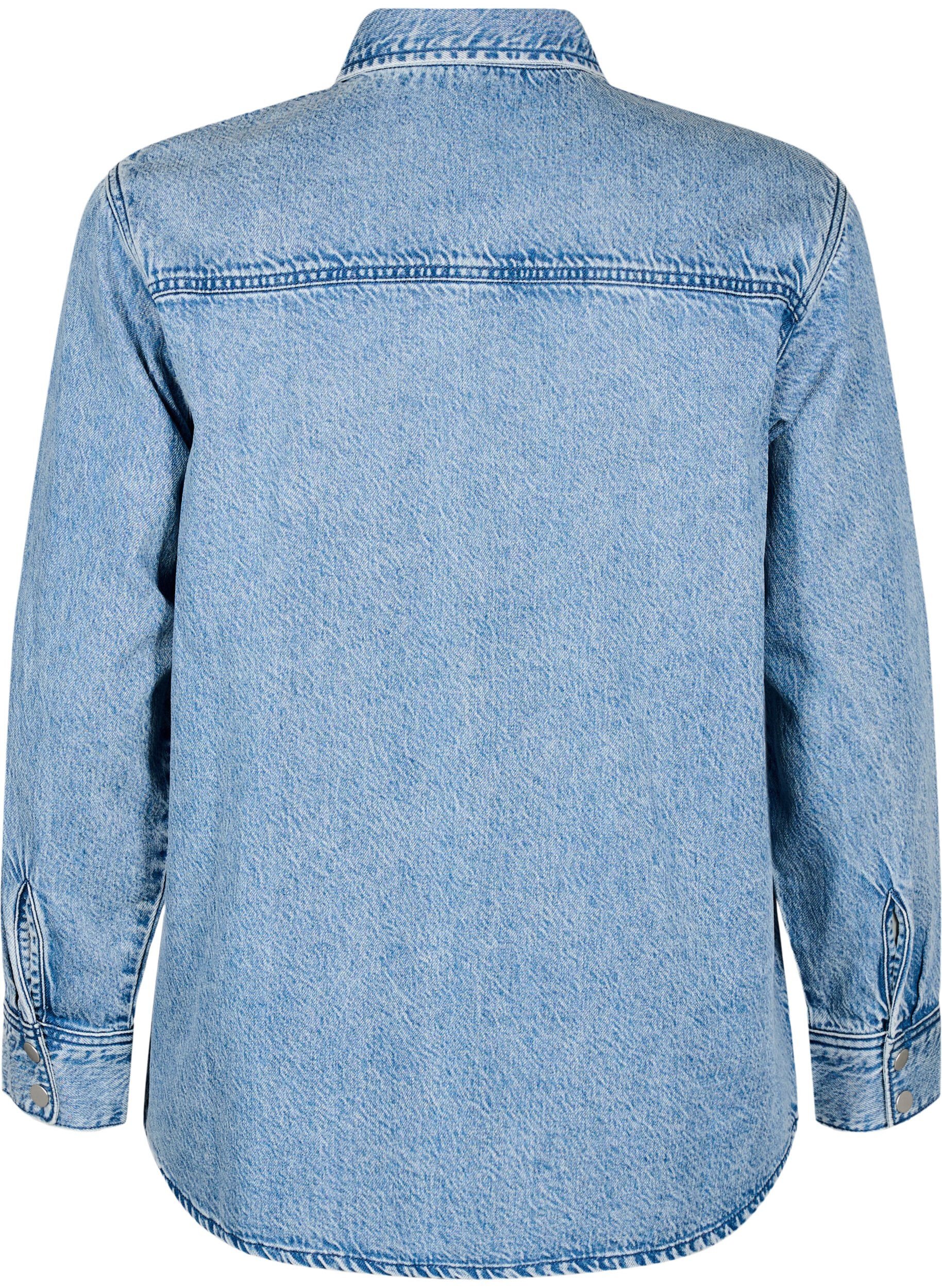 Denimskjorte med brystlommer