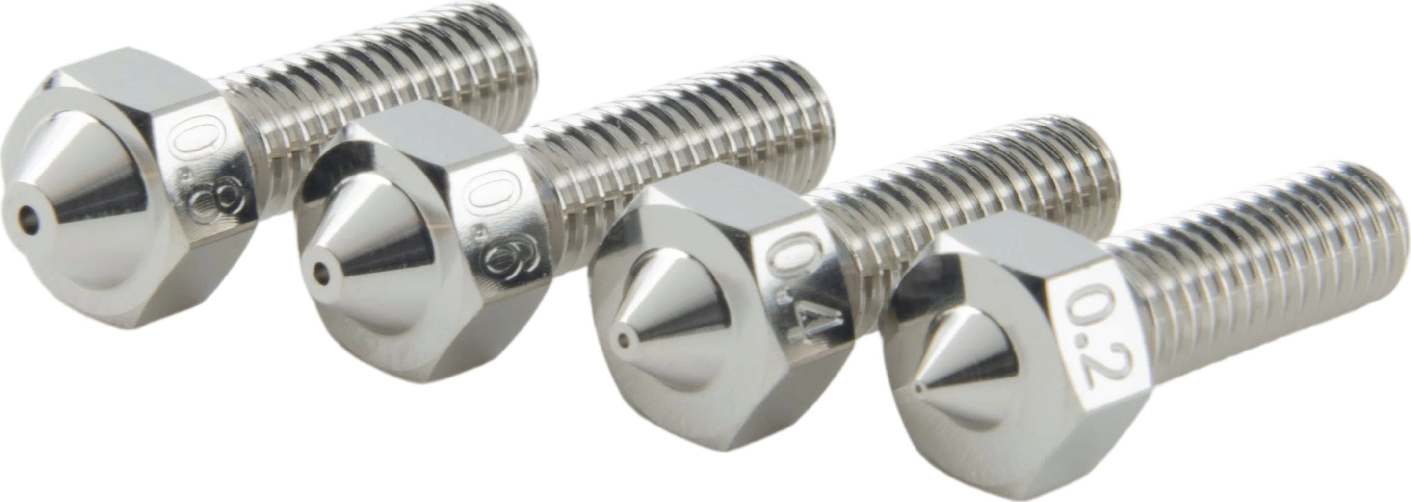 Phaetus  XG Düse Stahl Plated Copper, 0,2 mm    M4 Düse in verschiedenen Durchmessern mit spezieller Beschichtung