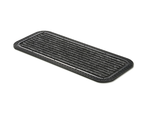 Deurmat Clean Run Border Star antraciet 25x60 cm