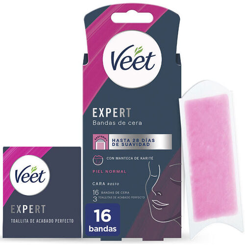 Veet - Expert Facial Bandas De Cera Depilatorias Piel Normal