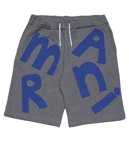 Marni Sweatshorts - M?rkeGråmeleret/Bl?