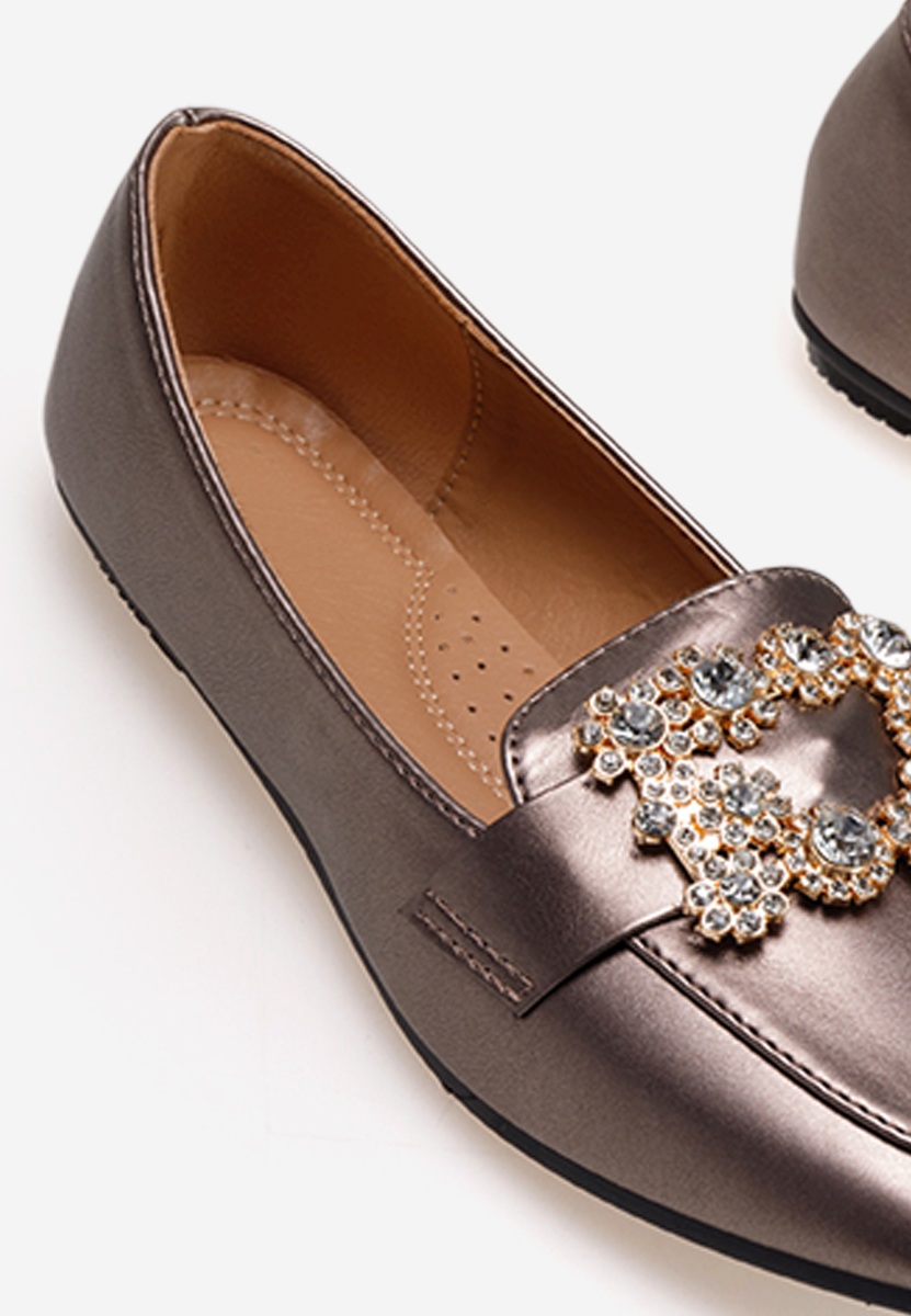 Mocassins élégants femme gris Gialla