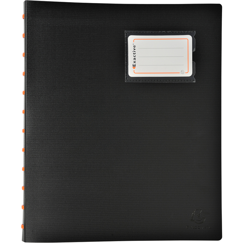 Exacompta Sichtbuch Exadesk Exactive, 40 Taschen, A4, schwarz