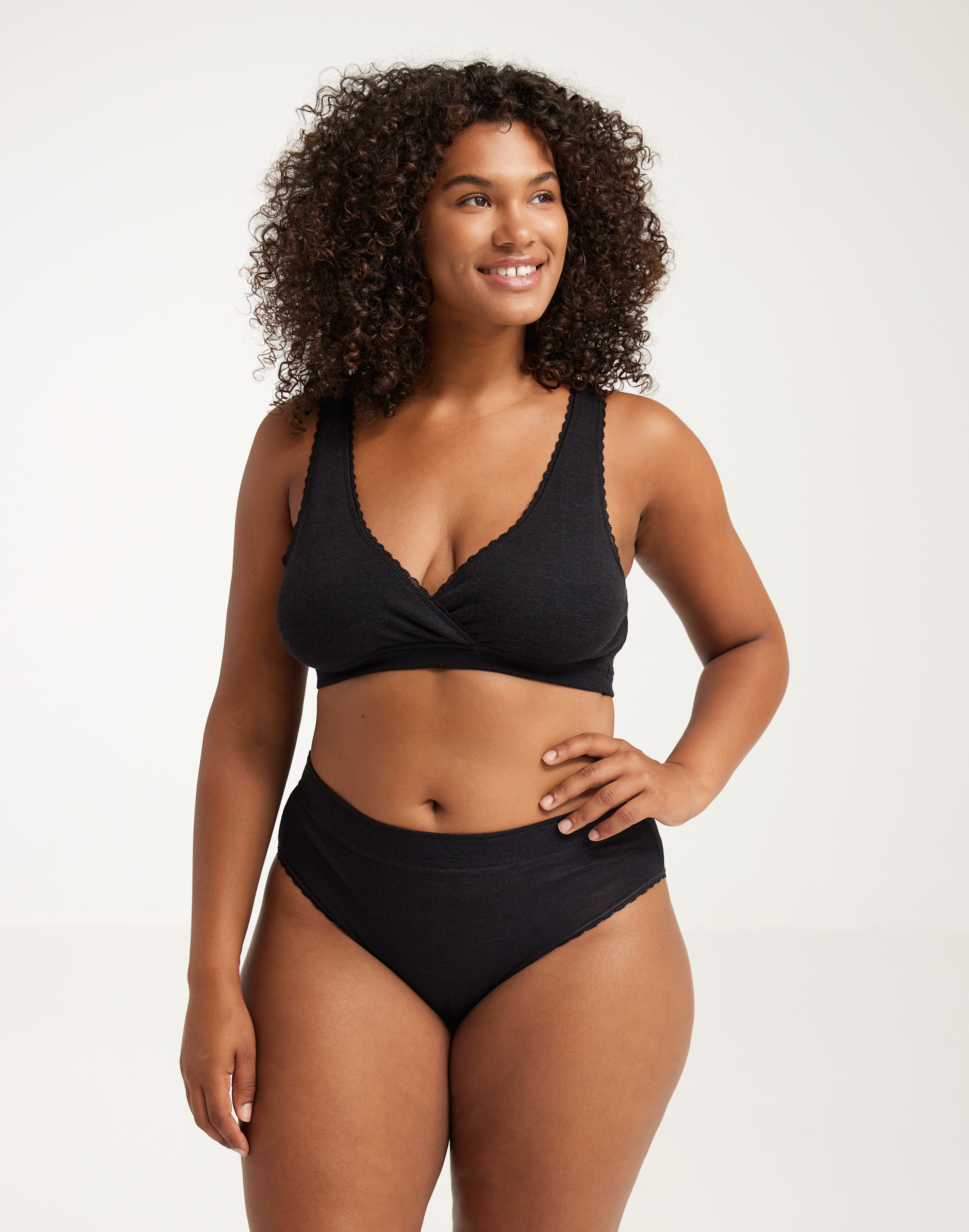 Bralette van merinowol/zijde voor dames
