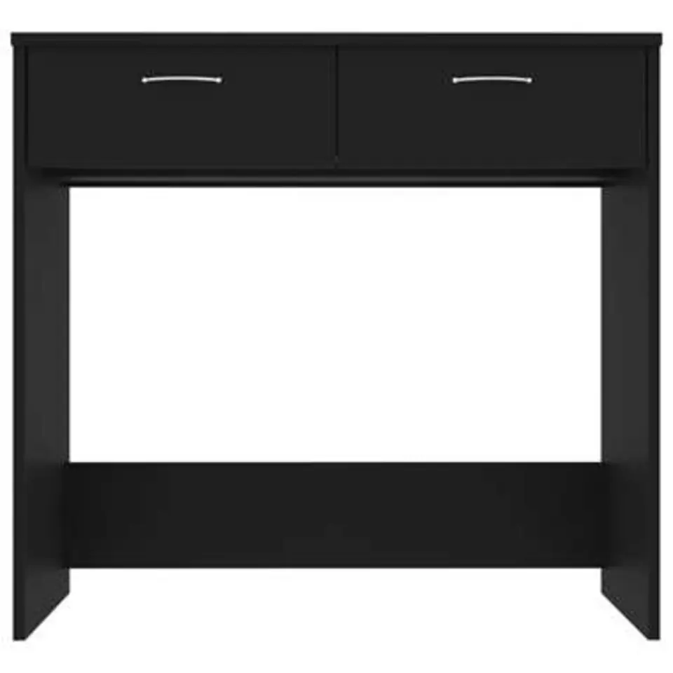 vidaXL - Bureau - Zwart - Bewerkt hout