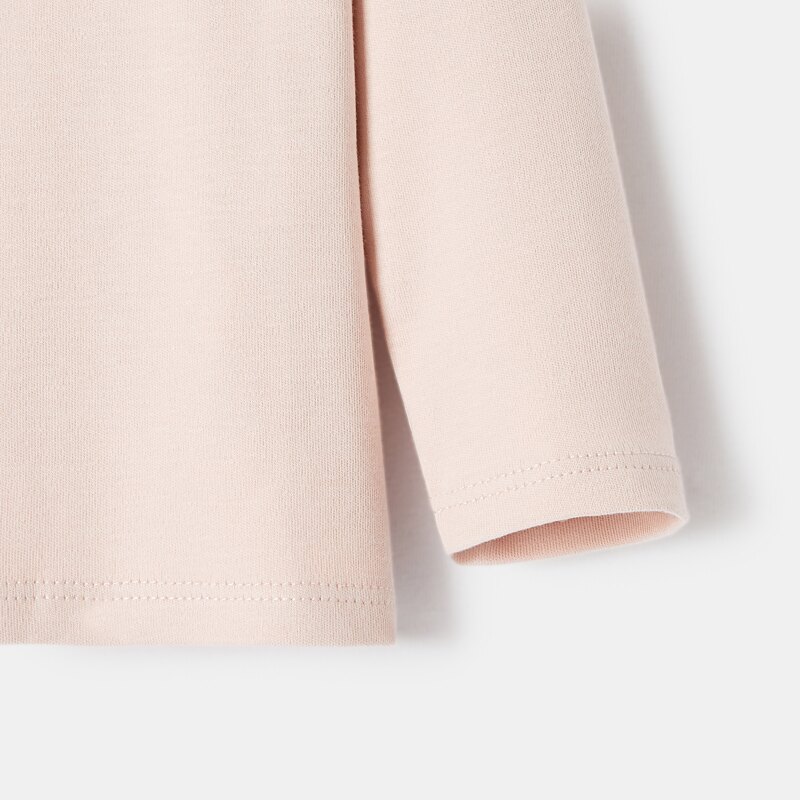 T-shirt en jersey épais et motif grand cœur rose bébé fille Absorba Rose