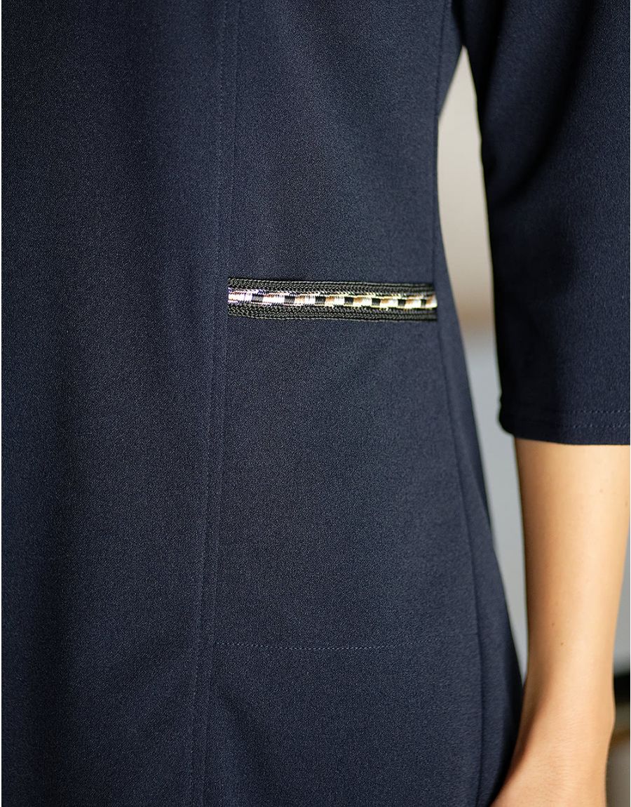 Robe chic bleu nuit