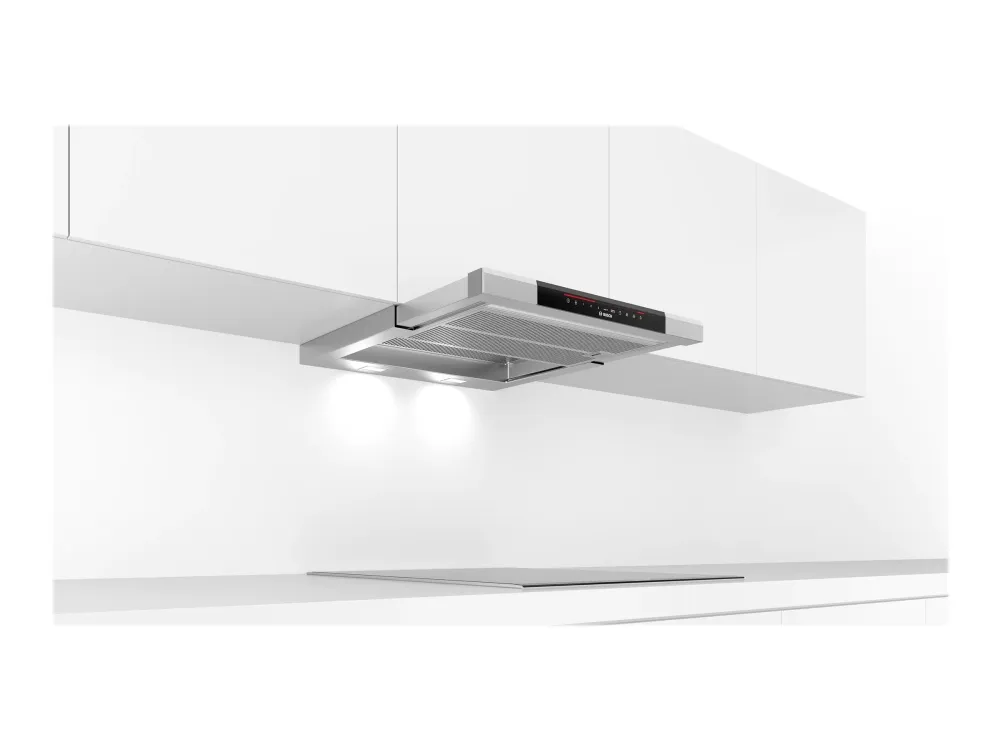 Bosch Serie | 8 DFS067K51 - Hætte - teleskopisk - Niche - bredde: 52.4 cm - dybde: 29 cm - udtrækning og recirkulation (-) - med intern motor - rustfrit stål