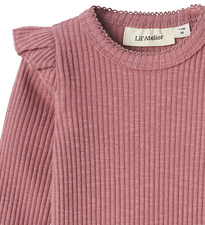 Lil' Atelier Body L/æ - Rib - NbfRaja - Nostalgie Rose