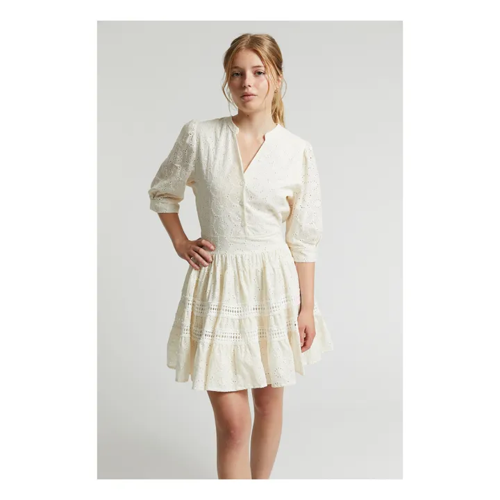 Indee Robe Planet Broderie Anglaise  | Ecru