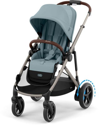 Cybex e-GAZELLE S Sportsvogn, Stormy Blue/Taupe