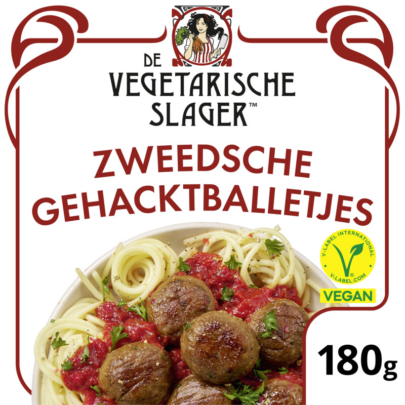 Vegetarische Slager Vegan Zweedsche gehacktballetjes