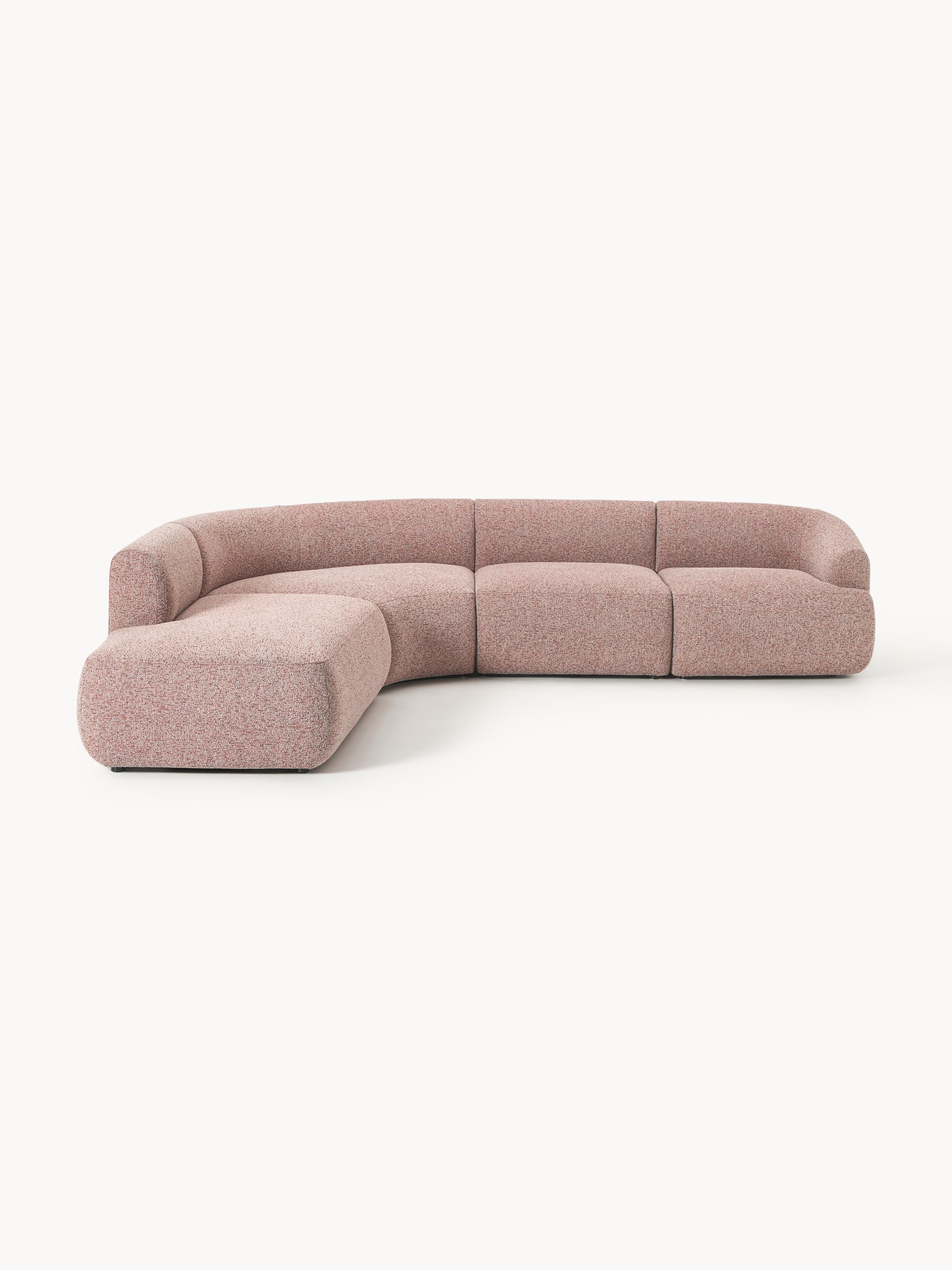 Modulaire bouclé hoekbank Sofia (4-zits)