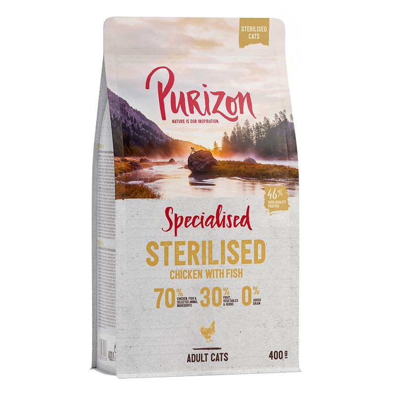 Purizon Adult Sterilised, poulet & poisson - sans céréales
