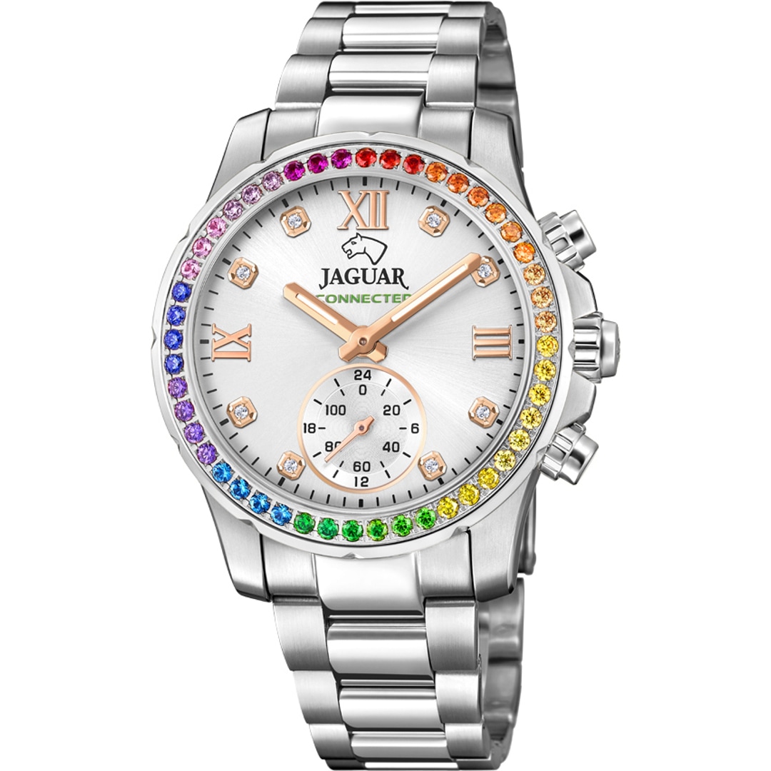 Jaguar Connected Lady Silbrig / Rainbow 37mm