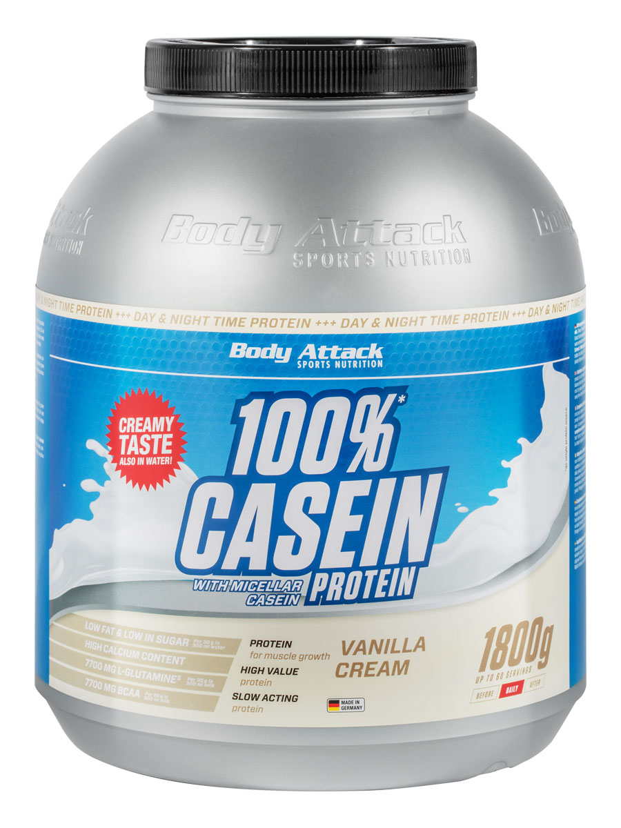 100% Casein Protein - 1800g - Vanilla Cream