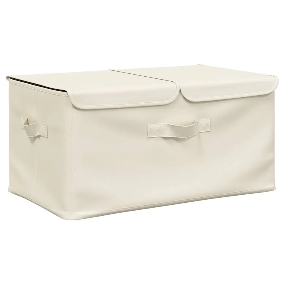 vidaXL - Opbergbox Opbergboxen - Crème - Stof