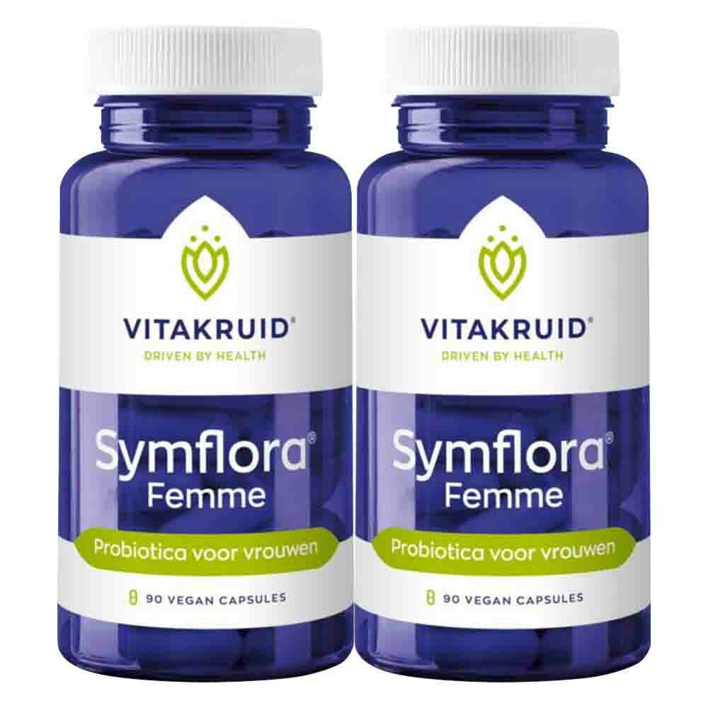 2x Vitakruid Symflora Femme90 vegacapsules