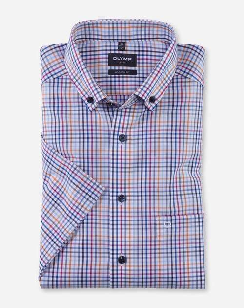 OLYMP| Herren Hemd LUXOR Modern Fit Kurzarm