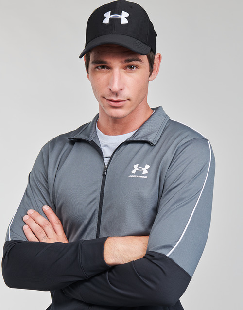 Under Armour - UA PIQUE TRACK JACKET - Gris / Blanc