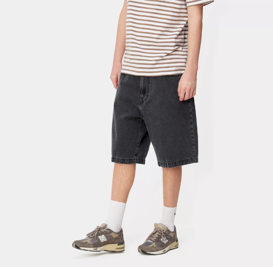 Carhartt WIP Landon Short Black Heavy Stone Wash