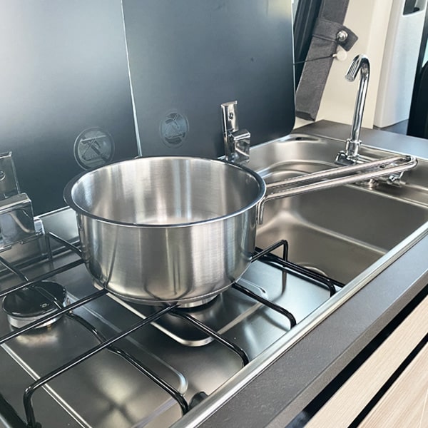 Casserole acier inoxydable 16 cm avec poignée