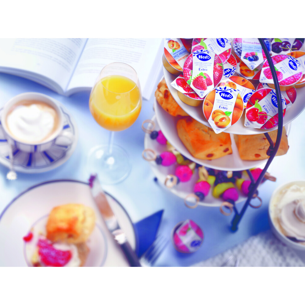 3x Hero Jam Minder Zoet Variatie Cups 10x20 gr