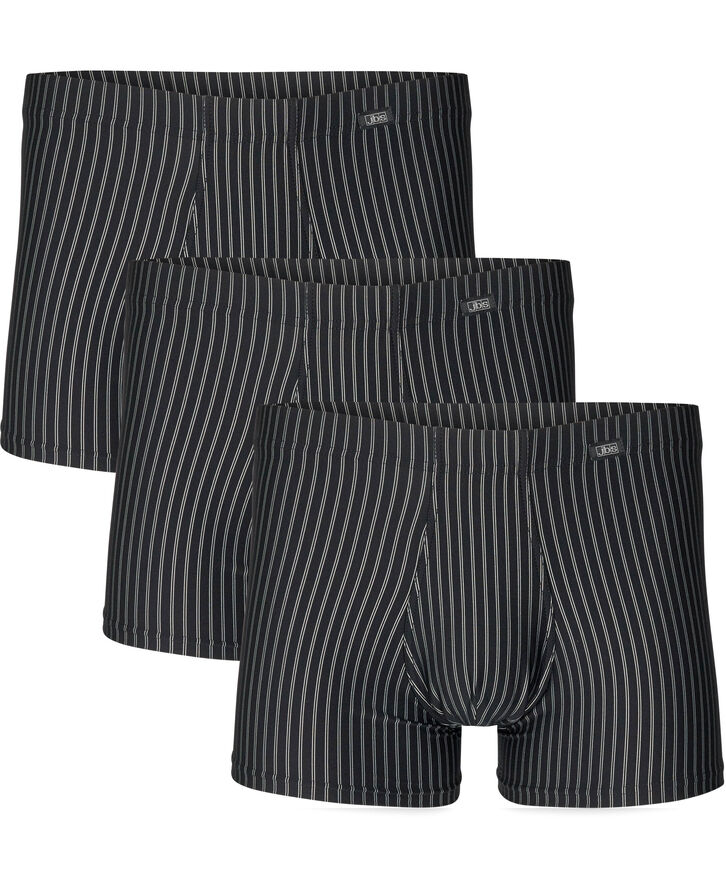 JBS JBS 3-pack tights microfiber Sort strib