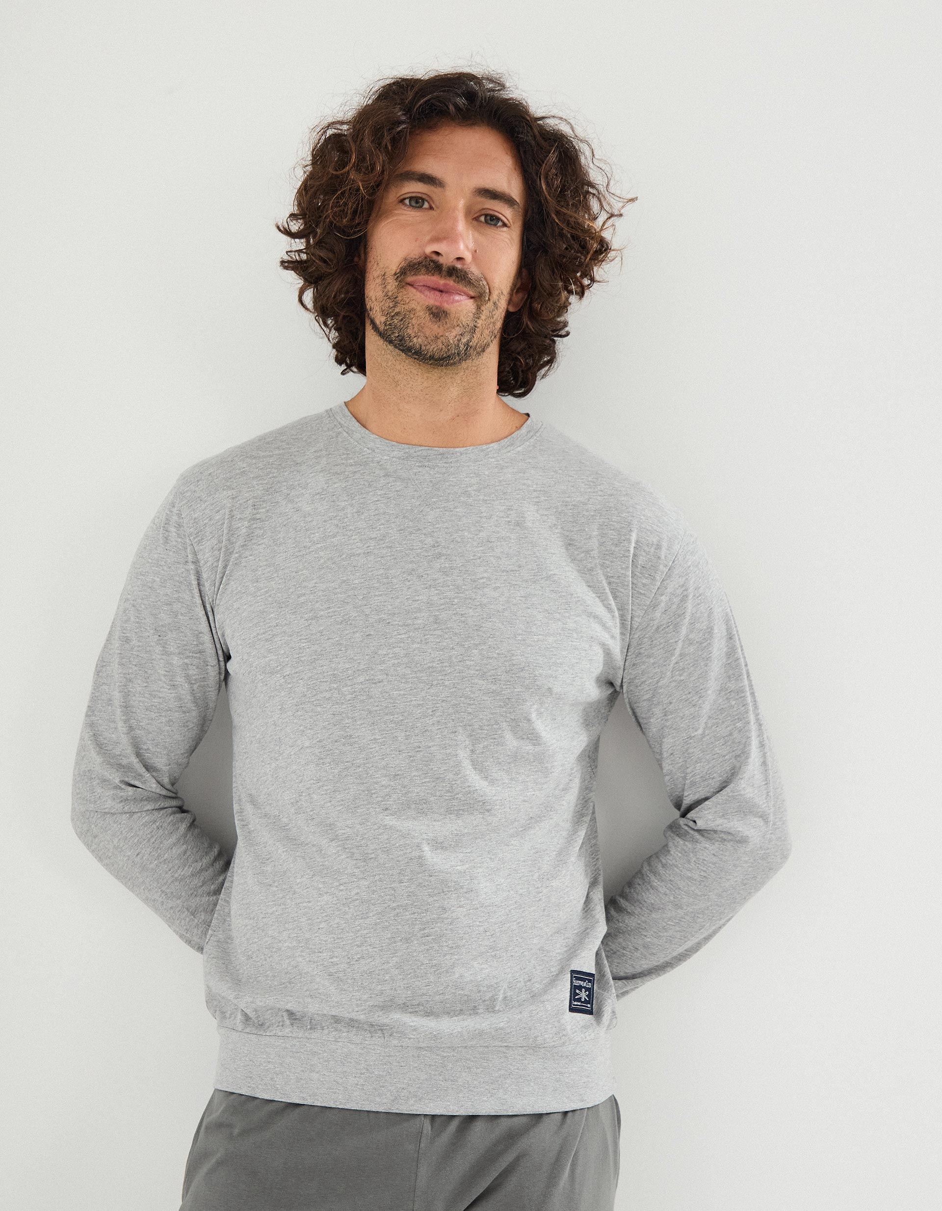 Pijama Jersey, Homem, Cinzento Escuro