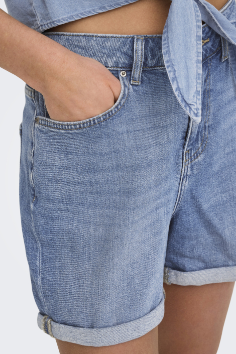 Only blauwe dames korte broek