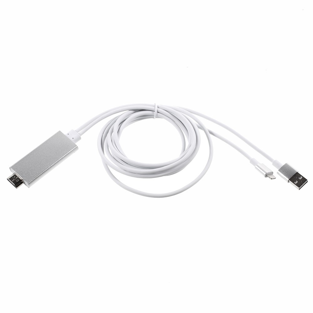 Lightning auf HDMI 1080p HDTV Adapter Kabel für Apple iPhone / iPad - Silber