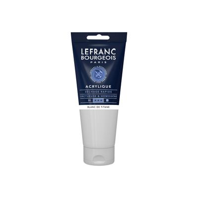 Lefranc Bourgeois - Peinture acrylique - blanc titane - 200 ml