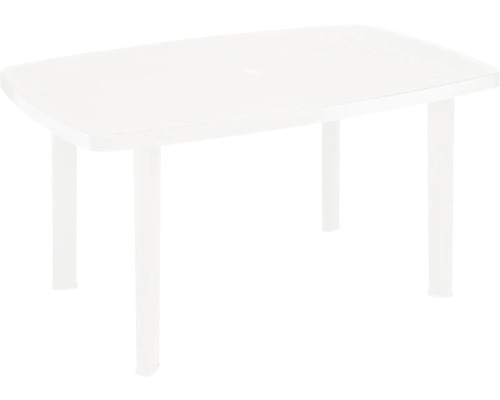 Fun Star Faro tuintafel, kunststof, 90x140x72 cm, wit