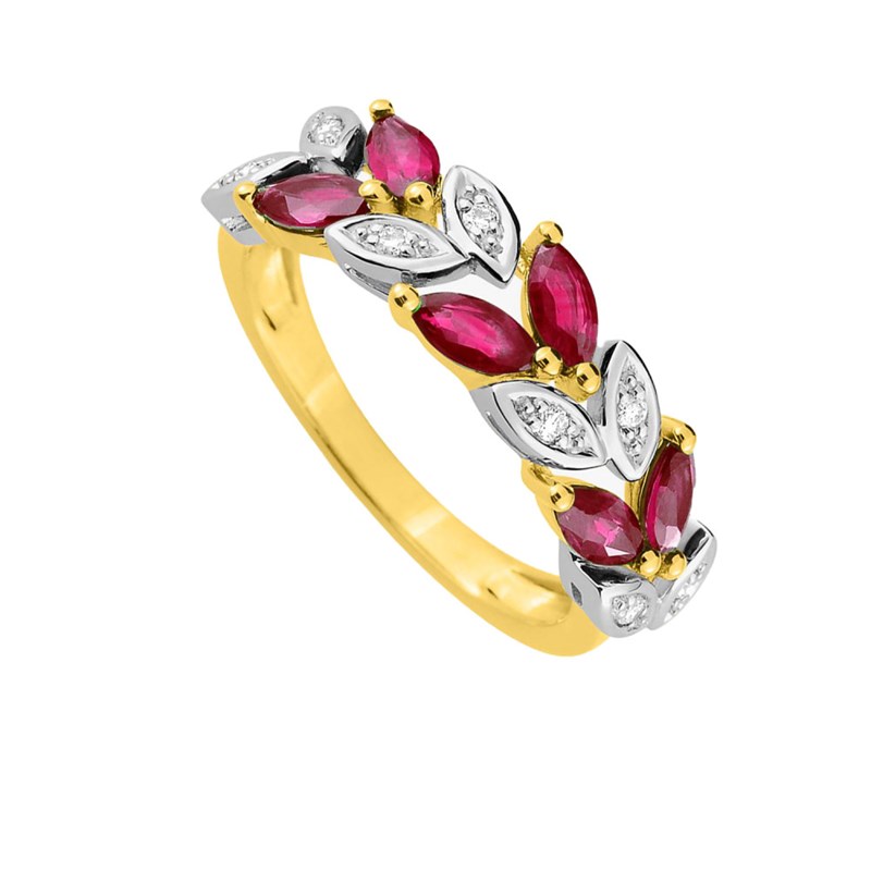 Bague femme - Rubis - Or 18 Carats