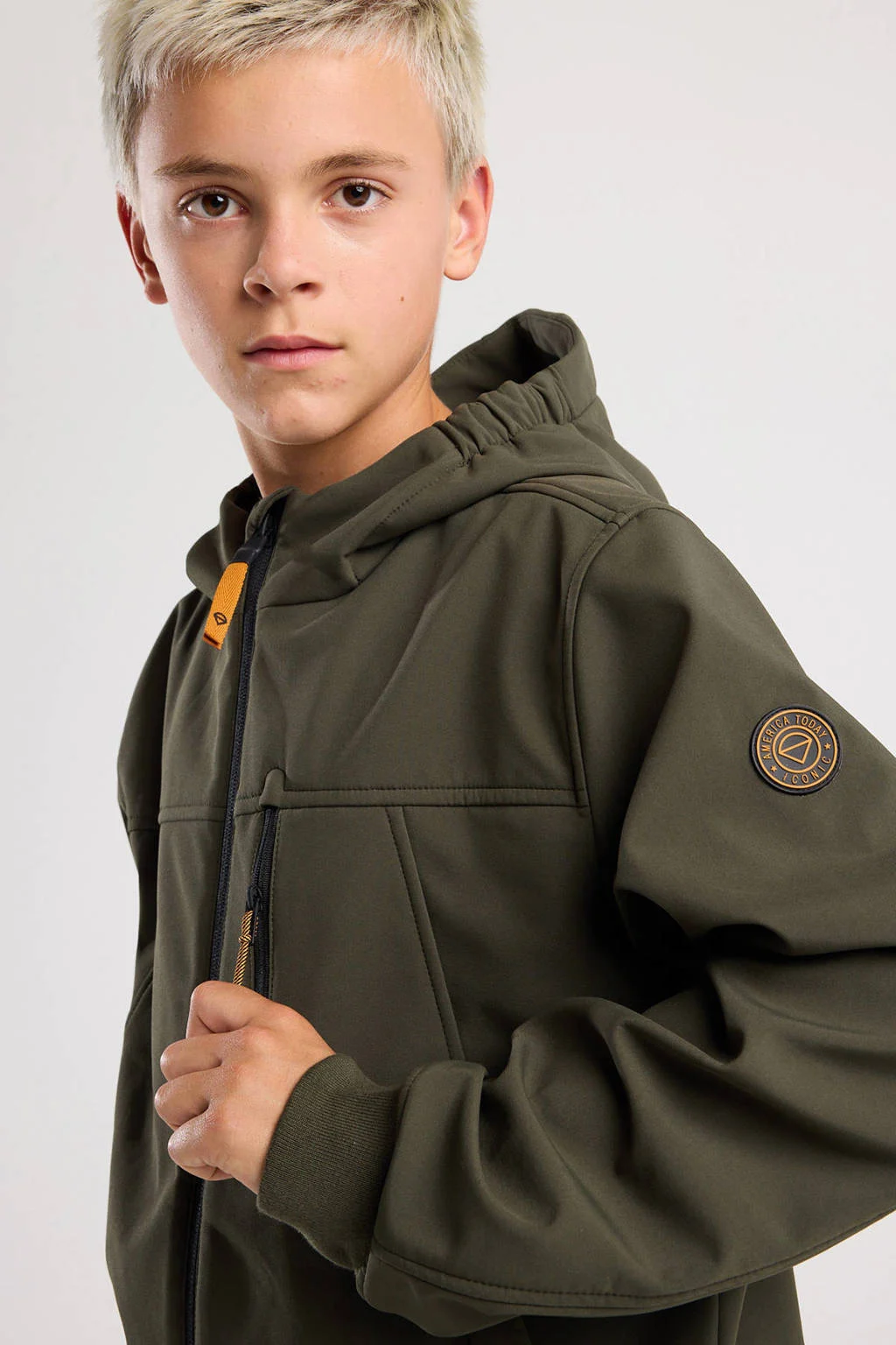 America Today softshell jas herfst groen