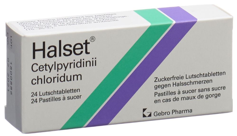 HALSET Lutschtabl Blist 24 Stk<br>24 Stück, Blister, Lutschtablette
