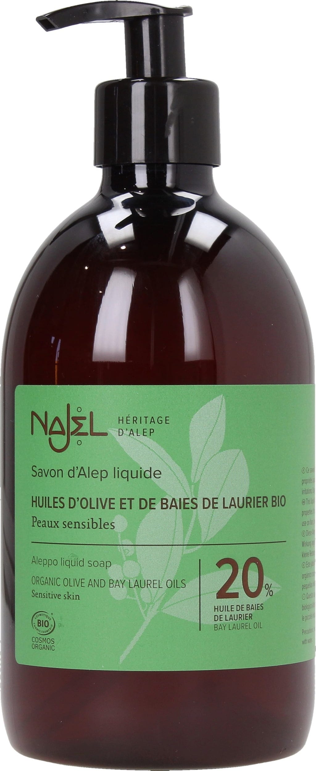 Najel  Flüssige Aleppo-Seife 20% Lbö., 500 ml