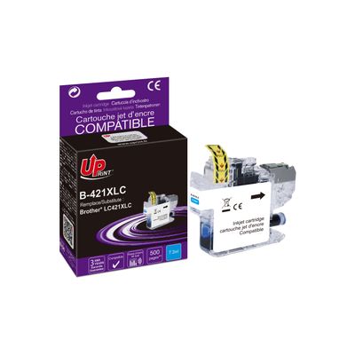 Cartouche compatible Brother LC421XL - cyan - Uprint