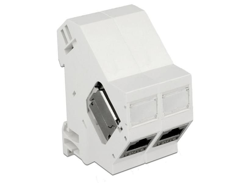 Delock Hutschienenhalter Keystone 180° gedreht Keystone Halterung