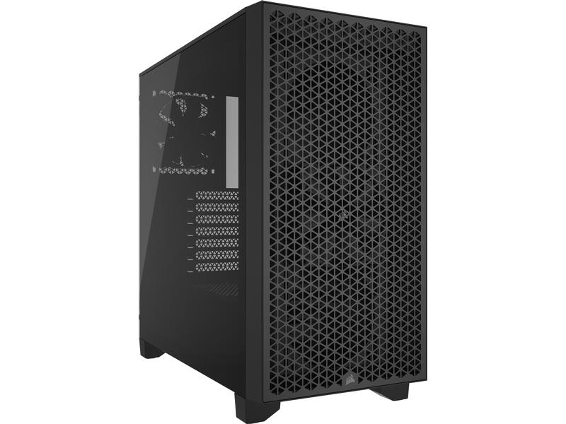 Corsair PC-Gehäuse 3000D Airflow Schwarz Mid-Tower PC-Gehäuse mit gehärtetem Glas