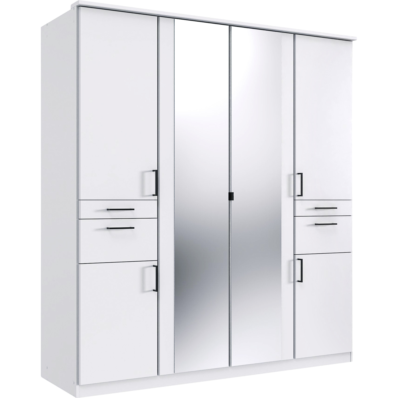 Schrank Ascona 179 x 199 x 58 cm, mit Spiegel Eiche