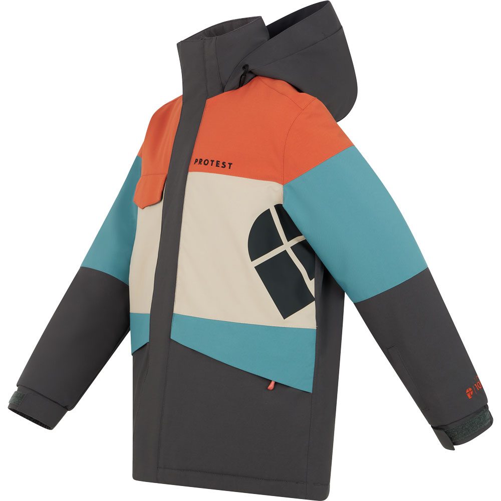 Protest Pecker Jr Skijacke Jungen deep grey
