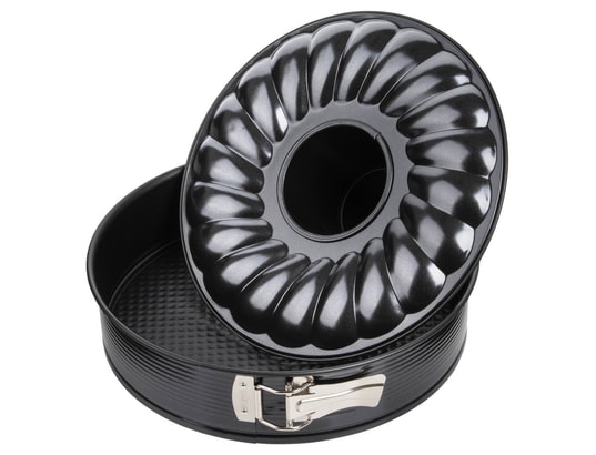 ZENKER - Pâtisserie Moule à manqué et savarin double fond 28 cm black metallic r...