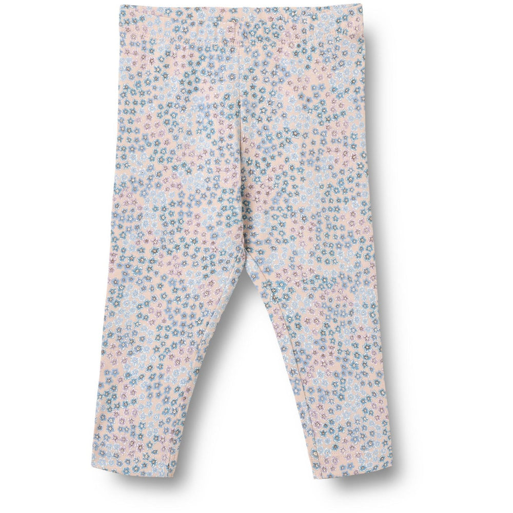 Køb Wheat Powder Blue Flowers Jersey Leggings Jules